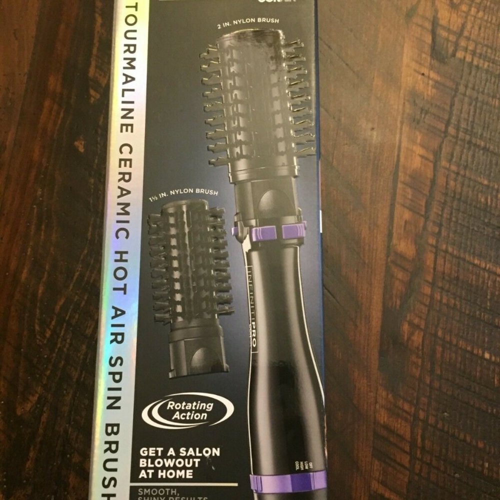 CONAIR INFINITI PRO TOURMALINE CERAMIC HOT AIR SPIN BRUSH HAIR
